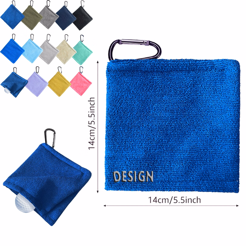 Custom Sports Cleaning Towel For Golf Bags