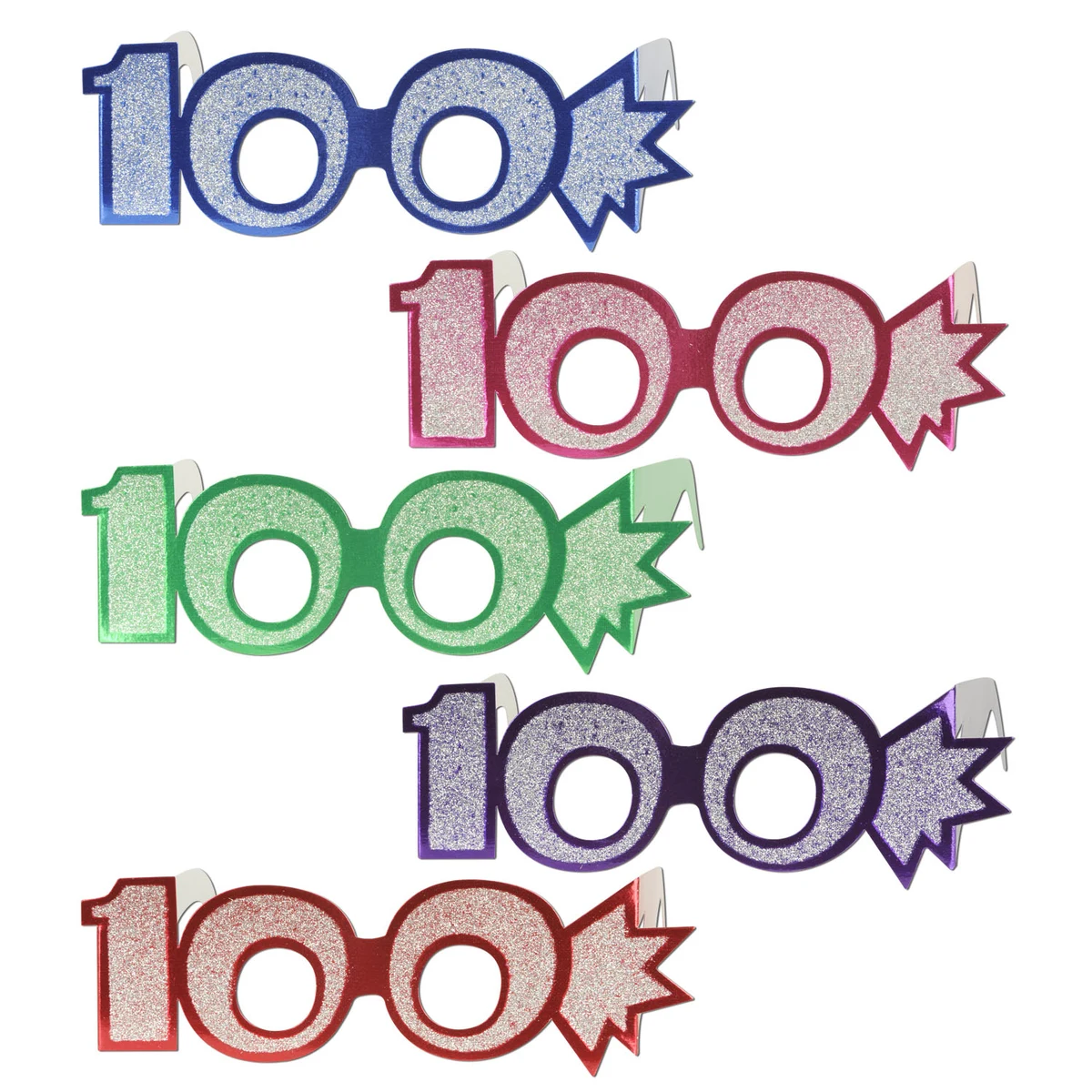 "100" Glittered Foil Eyeglasses 1