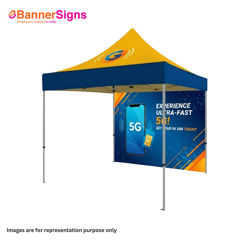Canopy Tent 10 x 10 (Topper + Hardware + Full Single Side Backwall) 1