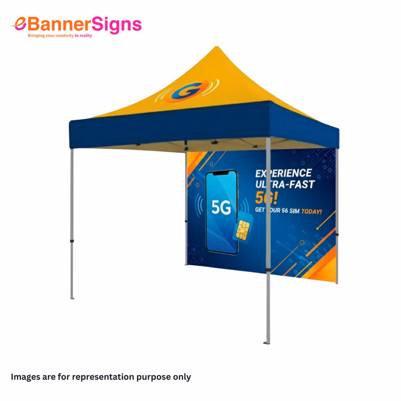 Canopy Tent 10 x 10 (Topper + Hardware + Full Single Side Backwall)