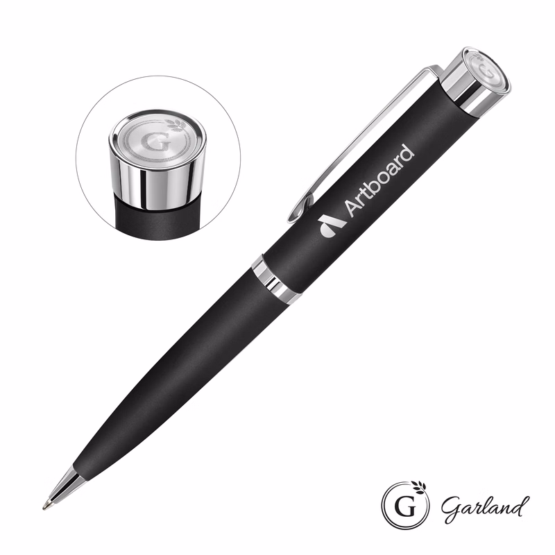 Garland® Executive Color Emblem Ballpoint Pen - Chrome