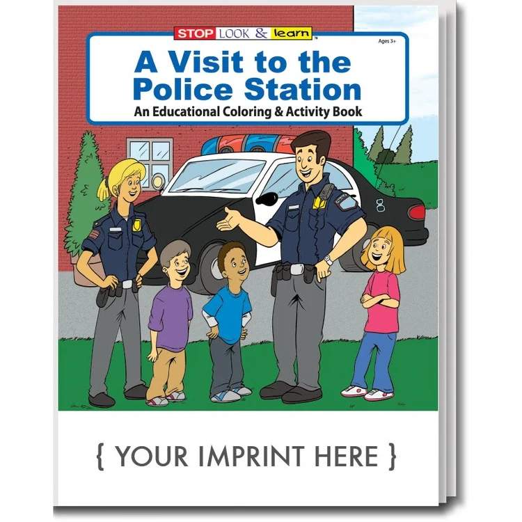 COLORING BOOK - A Visit to the Police Station Coloring & Activity Book 1