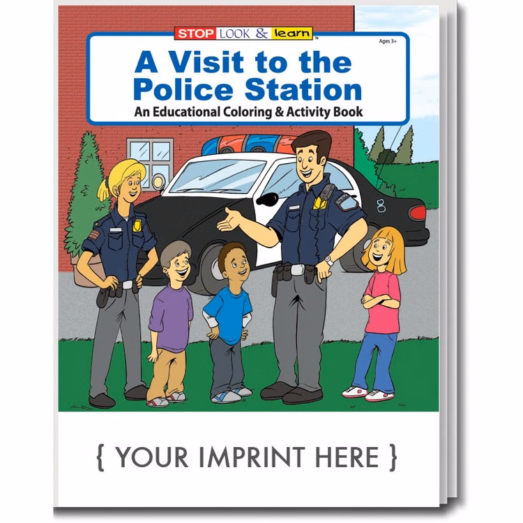 COLORING BOOK - A Visit to the Police Station Coloring & Activity Book