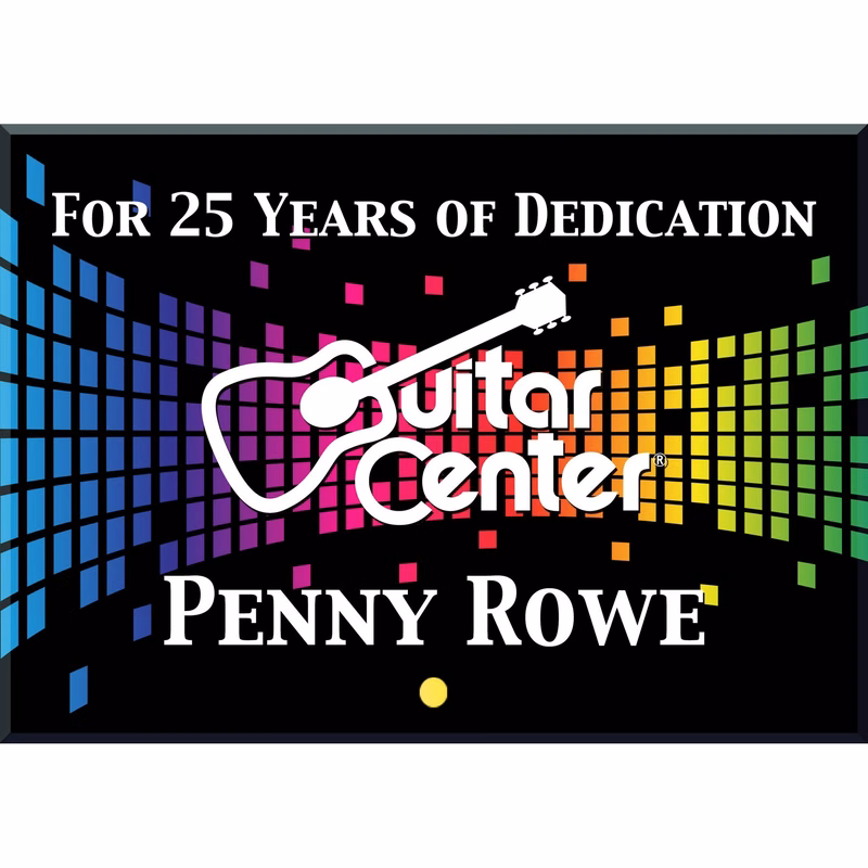 Horizontal Rectangular Award with Pin (8"x6")