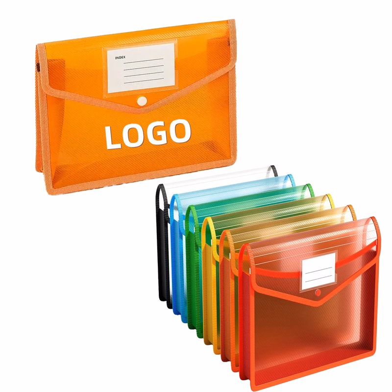 Colorful Transparent Waterproof Document Bag
