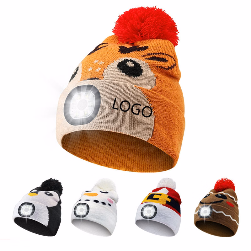 Outdoor Warm Led Cartoon Luminous Children'S Hat