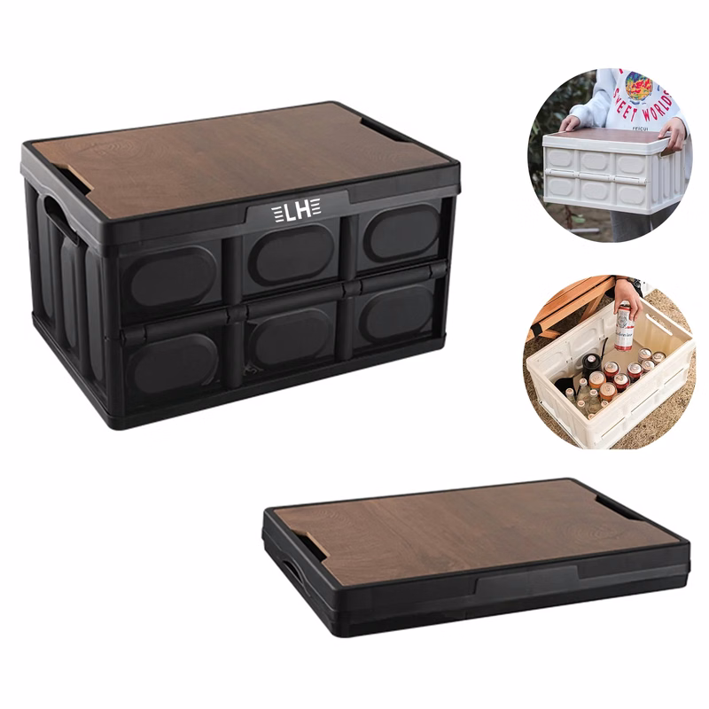 30L Folding Plastic Storage Bin