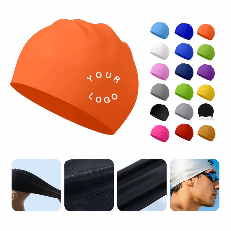 Durable Silicone Swim Cap with Ergonomic Fit