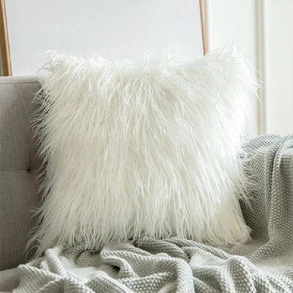 Deluxe Decorative Plush Pillow Case 1