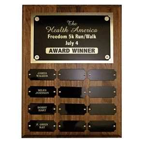 Perpetual Plaque w/ 12 Nameplates (9"x12") 1