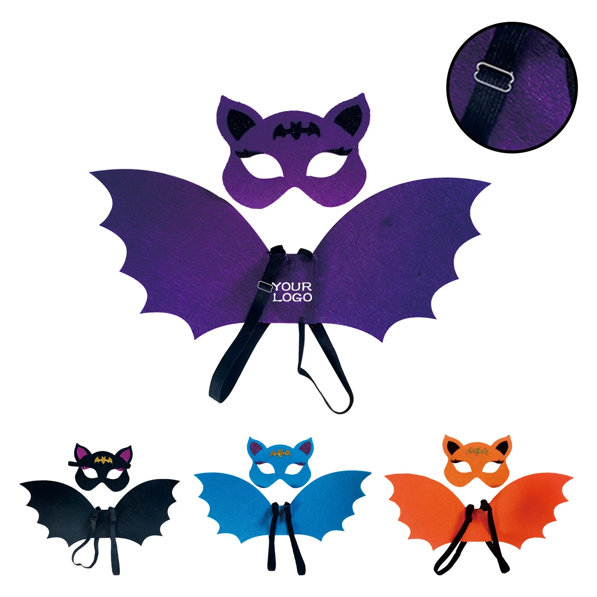 MOQ 20 PCS Halloween Bat Wings And Mask Kit 1