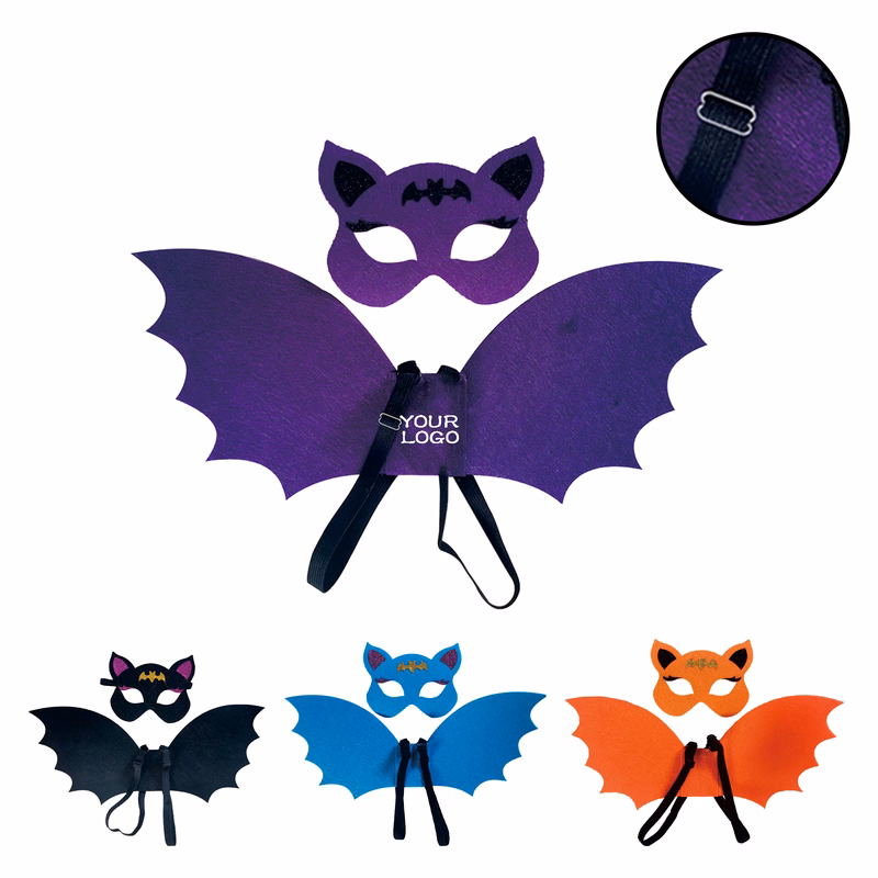 MOQ 20 PCS Halloween Bat Wings And Mask Kit