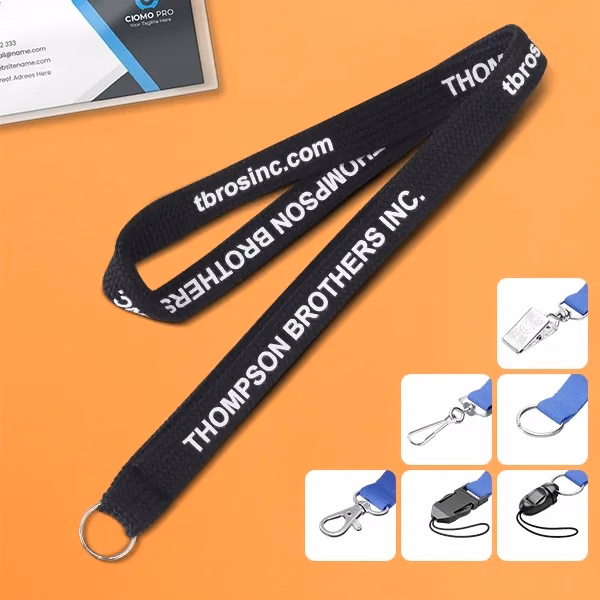 1/2" Imprinted Tubular Lanyards