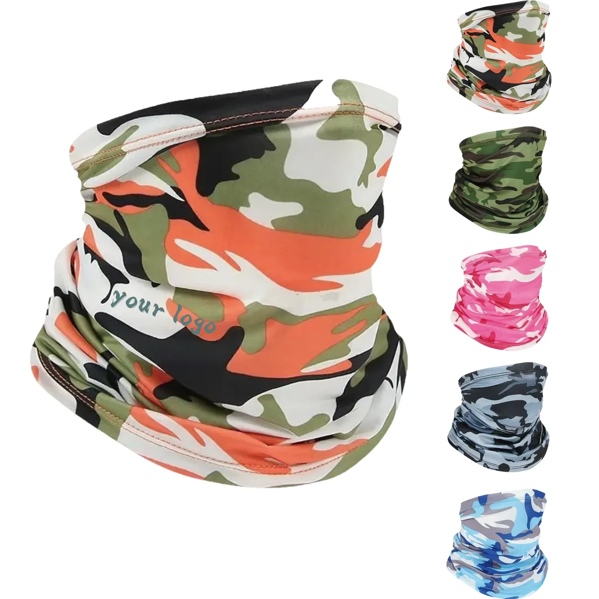 Outdoor Camouflage Ice Silk Neck Gaiter Face Mask 1