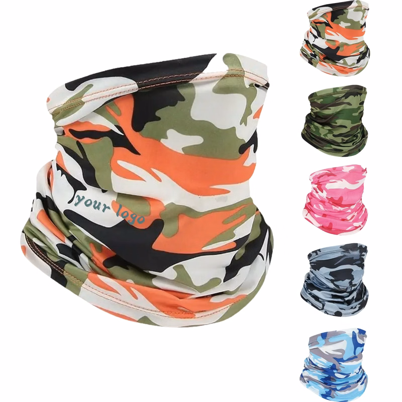Outdoor Camouflage Ice Silk Neck Gaiter Face Mask