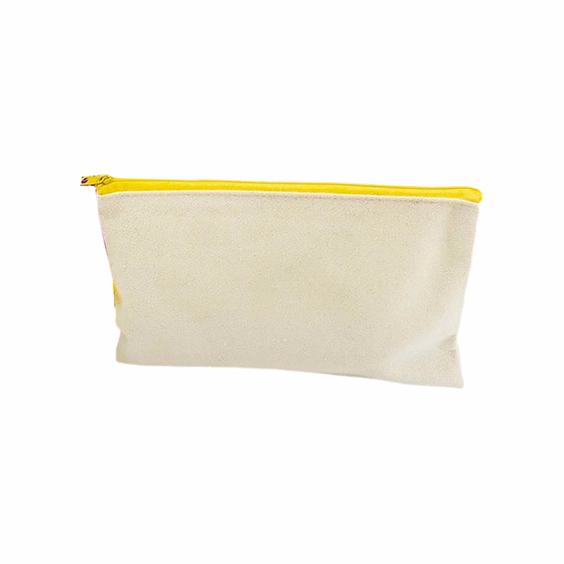 Canvas Zipper Pouch 7.9" By 5.6" Multi Purpose