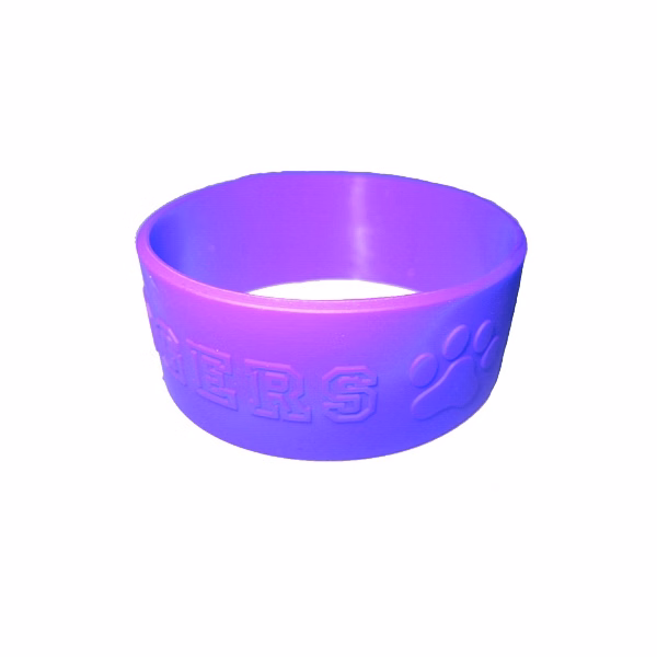 1" Embossed Silicone Wristband