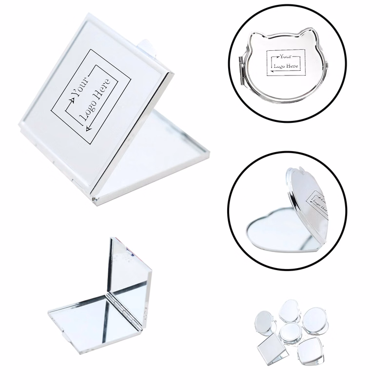 Laser Engraved Metal Make-up Mirror