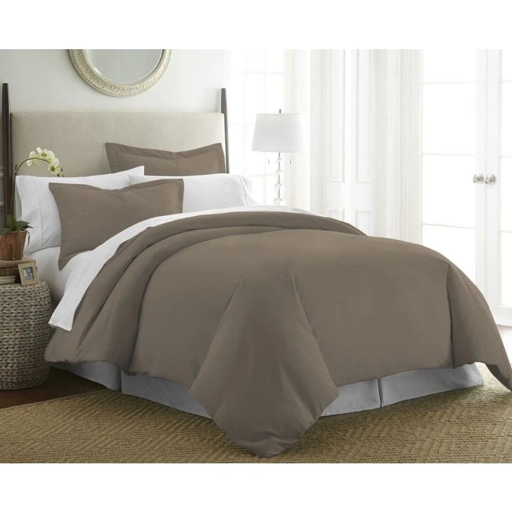 Duvet Cover Sets - Taupe Full-Queen 3 Piece 1