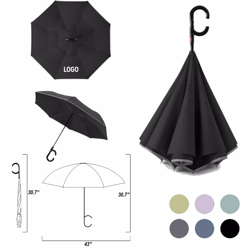 Windproof Double Layer Reverse Umbrella