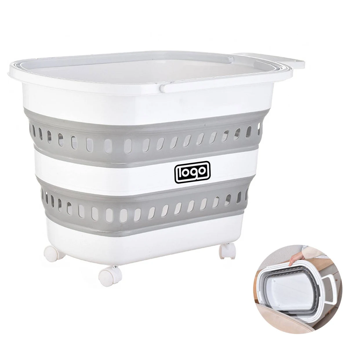 Foldable Wheeled Shopping Cart - Lightweight & Portable 1