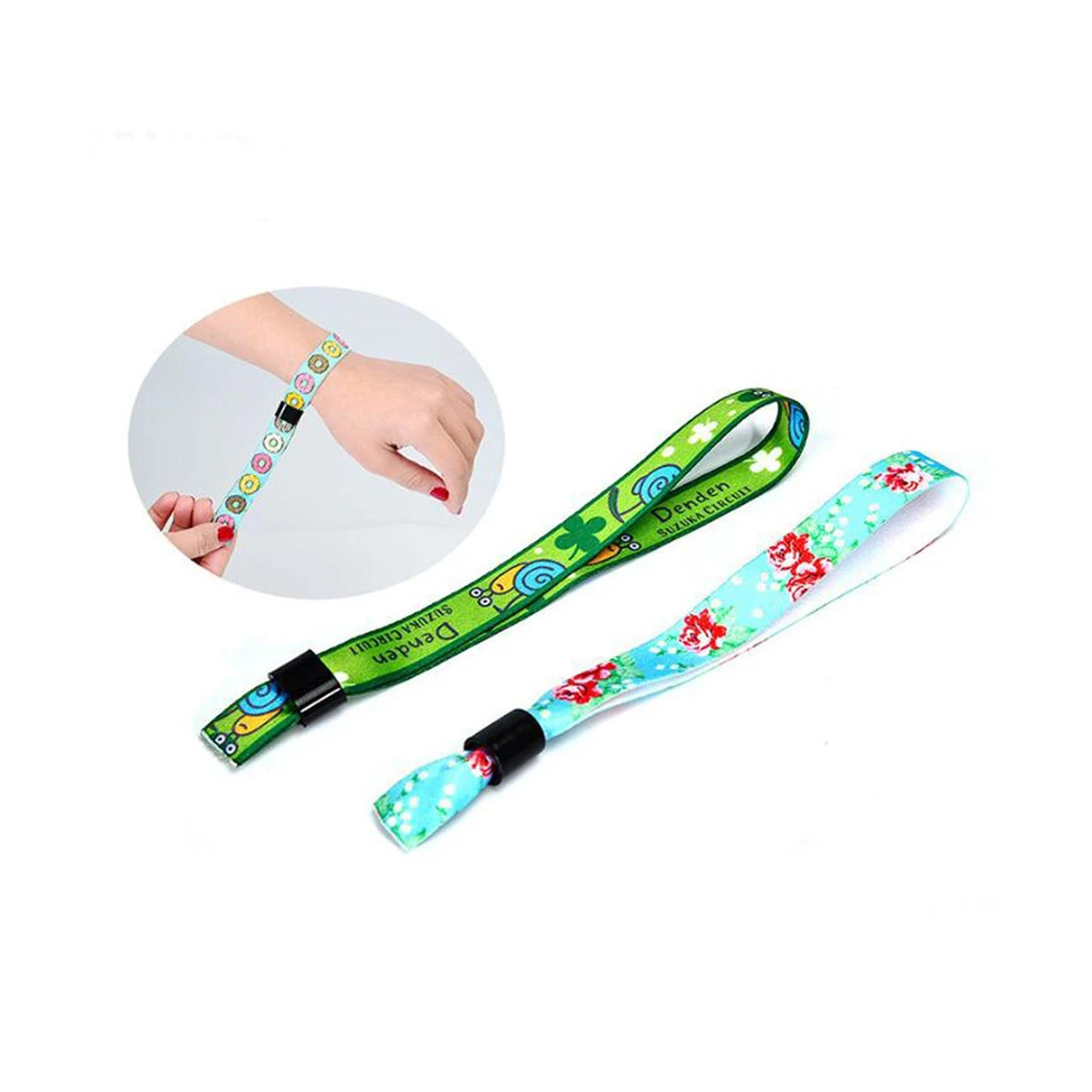 5/8" Sublimated Event Wristbands W/ Locking Bead 1