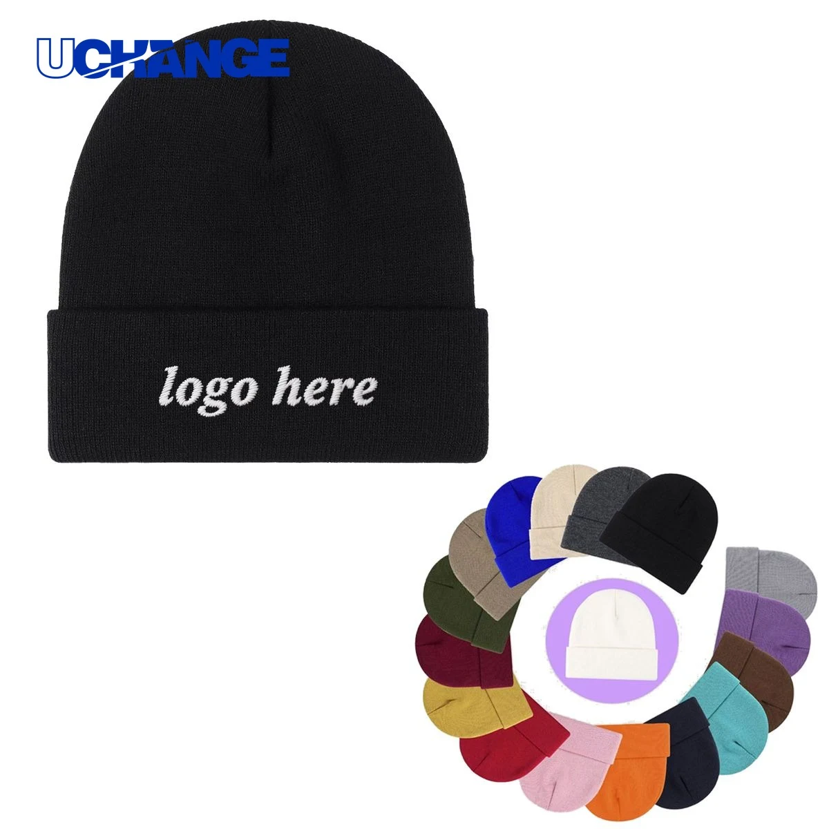 Custom Logo Knit Hat Headwear 1