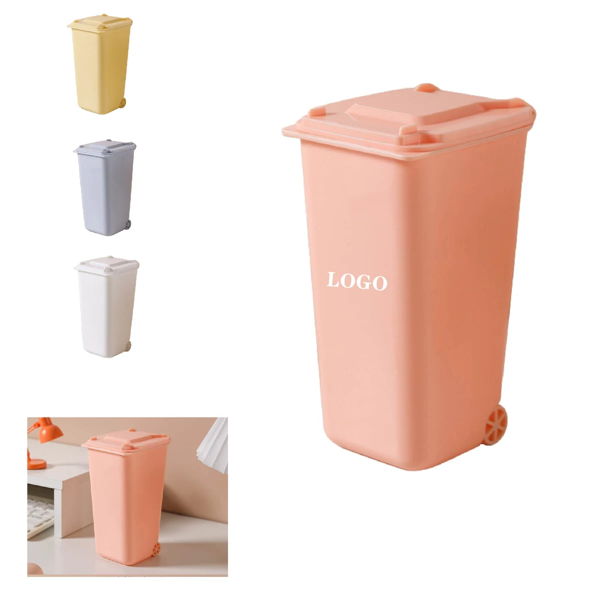 MOQ 10 pcs Mini Trash Can With Lid 1