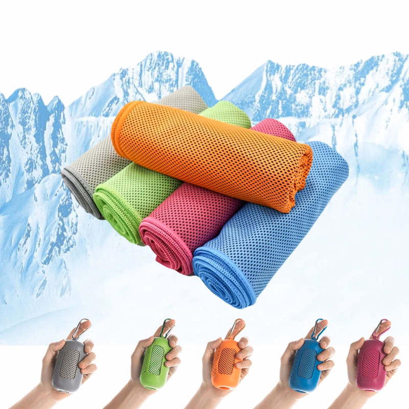 Thickened Cooling Towels with Silicone Box and Carabiner