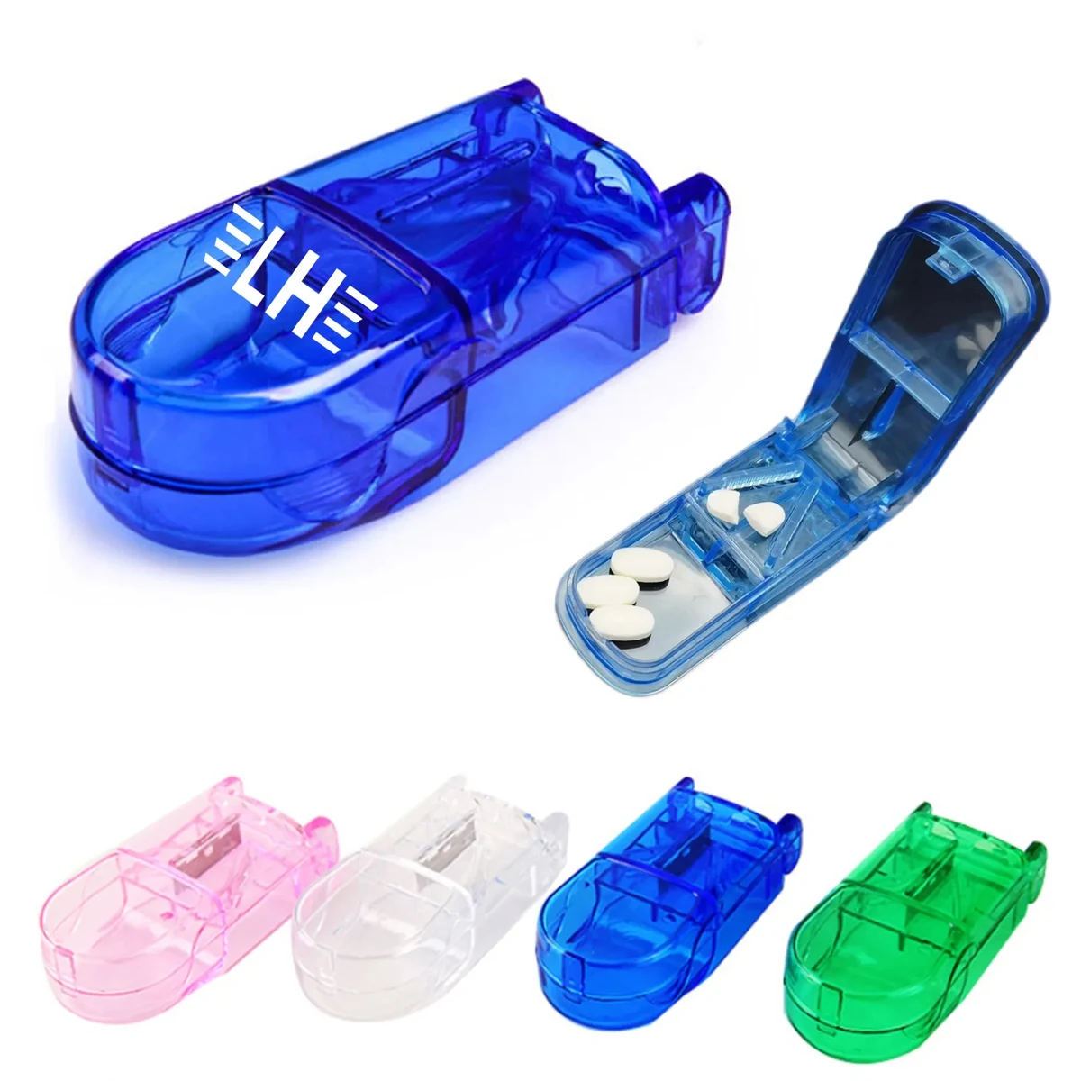 Compact Pill Cutter & Organizer Box 1