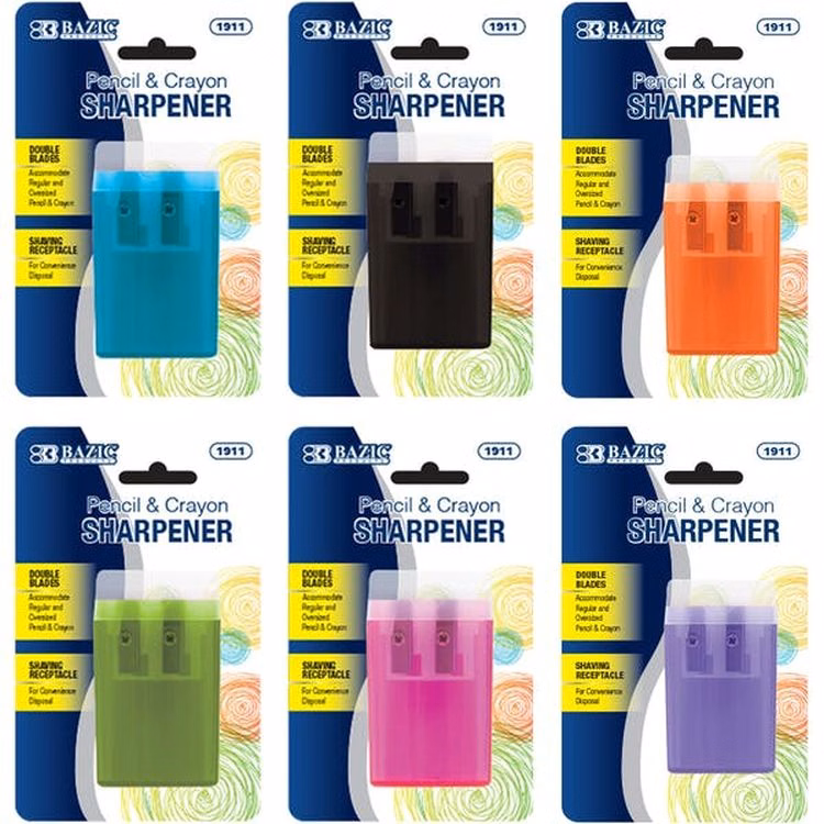 Sharpener with Dual Blades - Shavings Receptacle