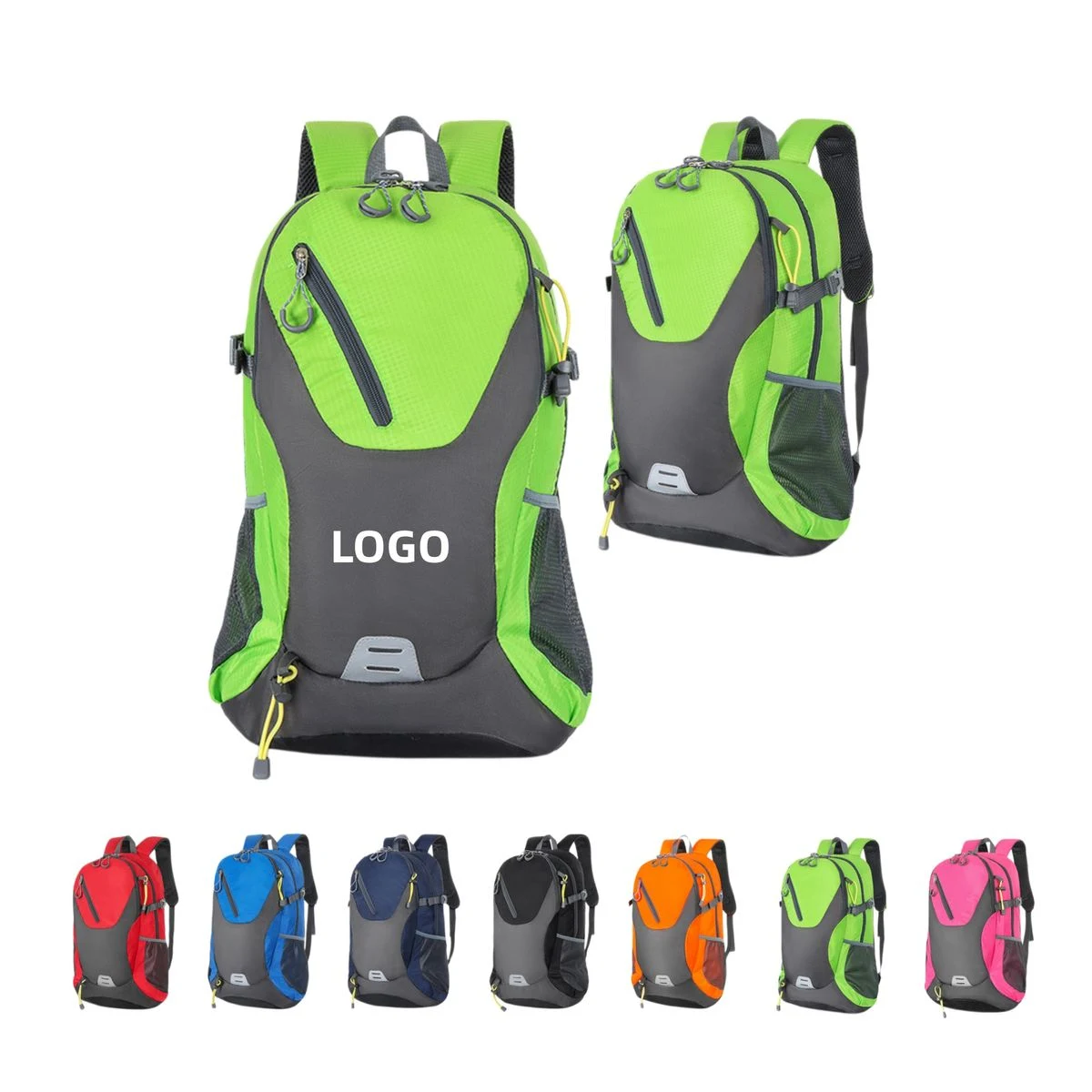 Waterproof Coated Nylon Hiking Backpack 1