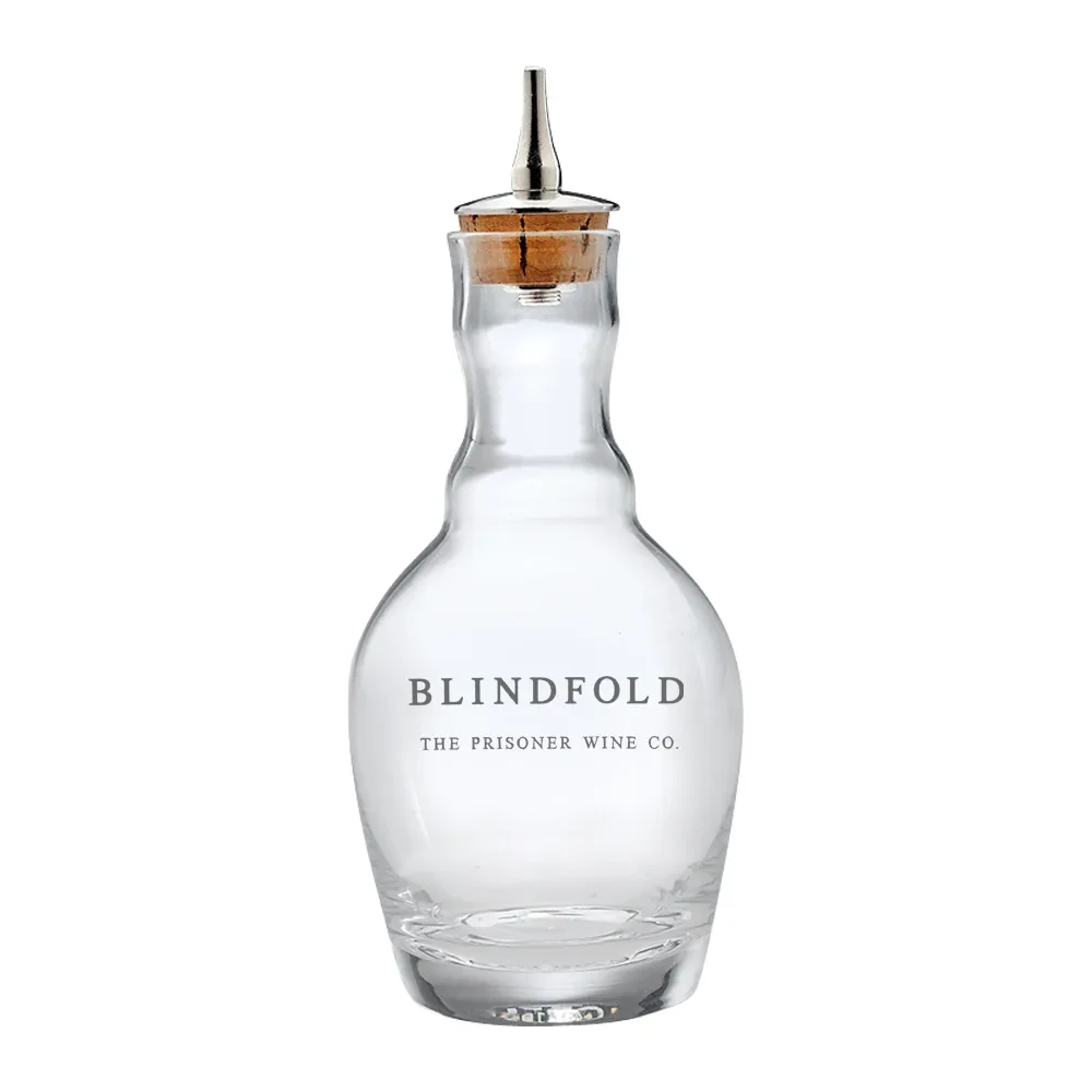 7.4oz. Glass Bitters Bottle Genie Design 1