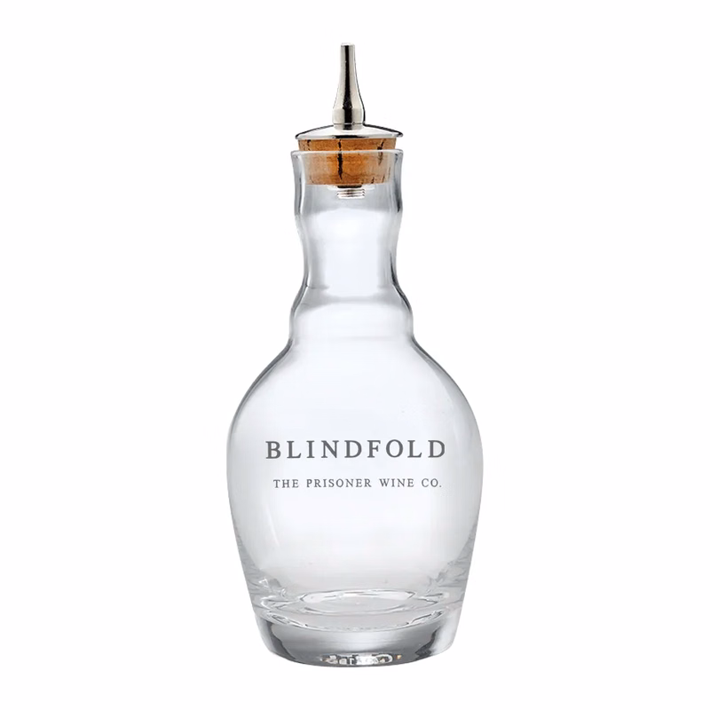 7.4oz. Glass Bitters Bottle Genie Design