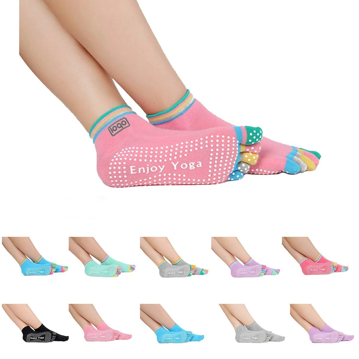 Women's Fitness Yoga Socks Non-Slip Sweat Absorbent 1