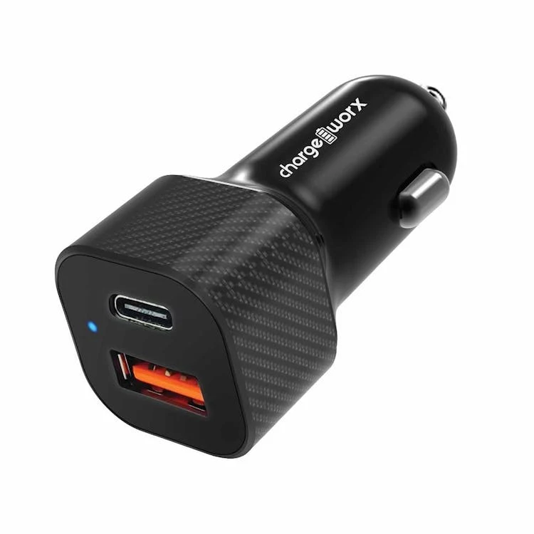 USB and USB-C Car Chargers - Black 1