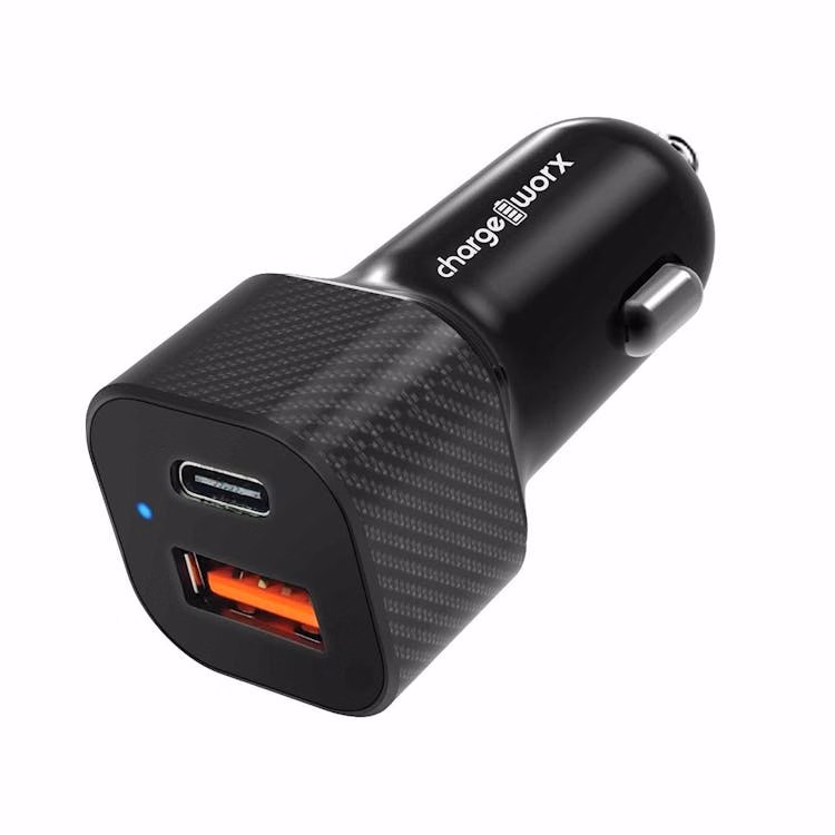 USB and USB-C Car Chargers - Black