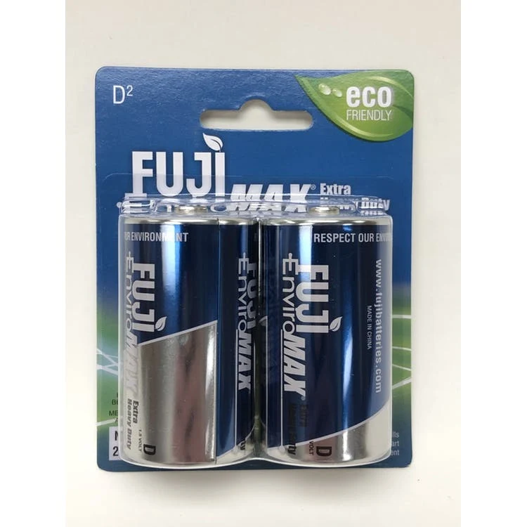 Fuji Enviromax Heavy Duty D Batteries - 2 Pack 1