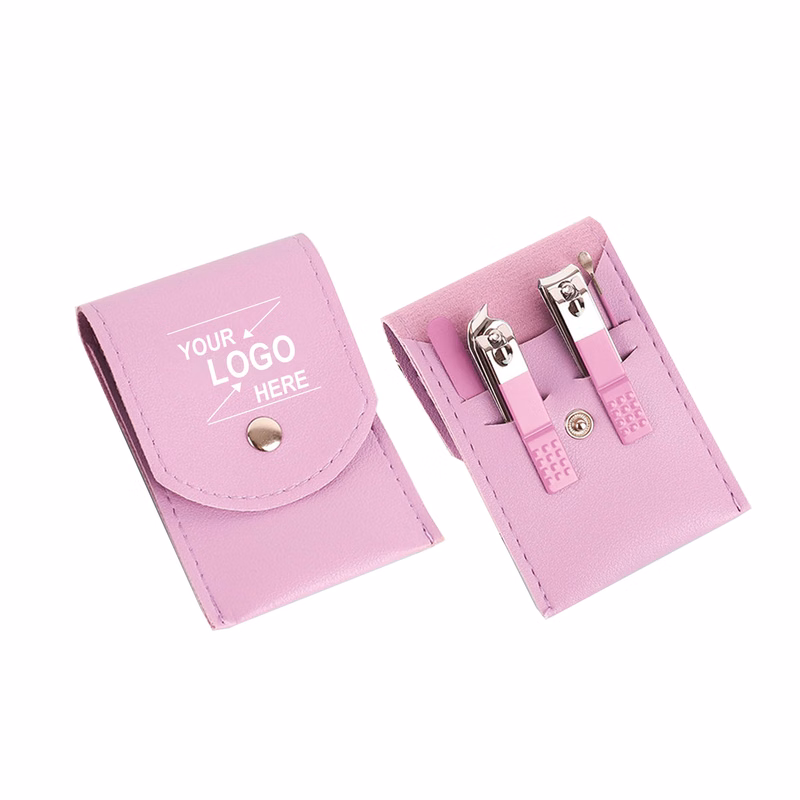 Faux Leather 4-Piece Manicure Kit