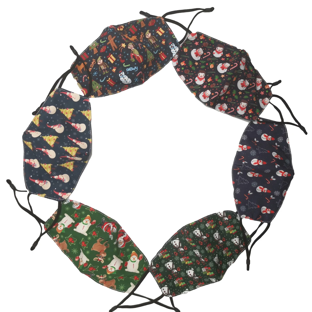 Christmas Face Mask With Adjustable Ear Loops 1