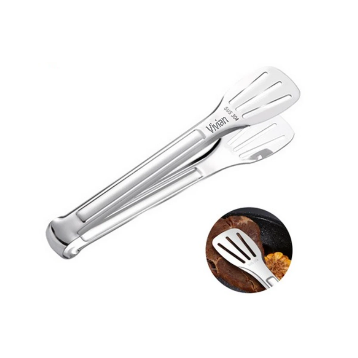Kitchen Stainless Steel Food Tong 1