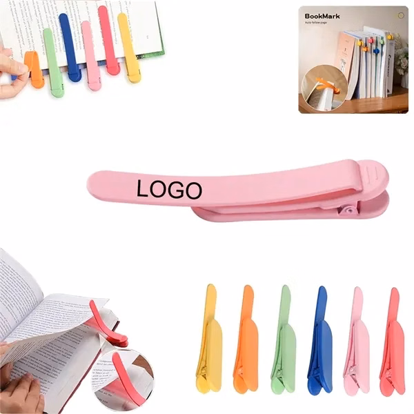 Custom Silicone Metal Automatic Bookmarks — Smart Self-Advancing Reading Page Markers