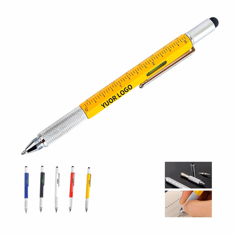 Multi Function Ballpoint Pen with Tool Features