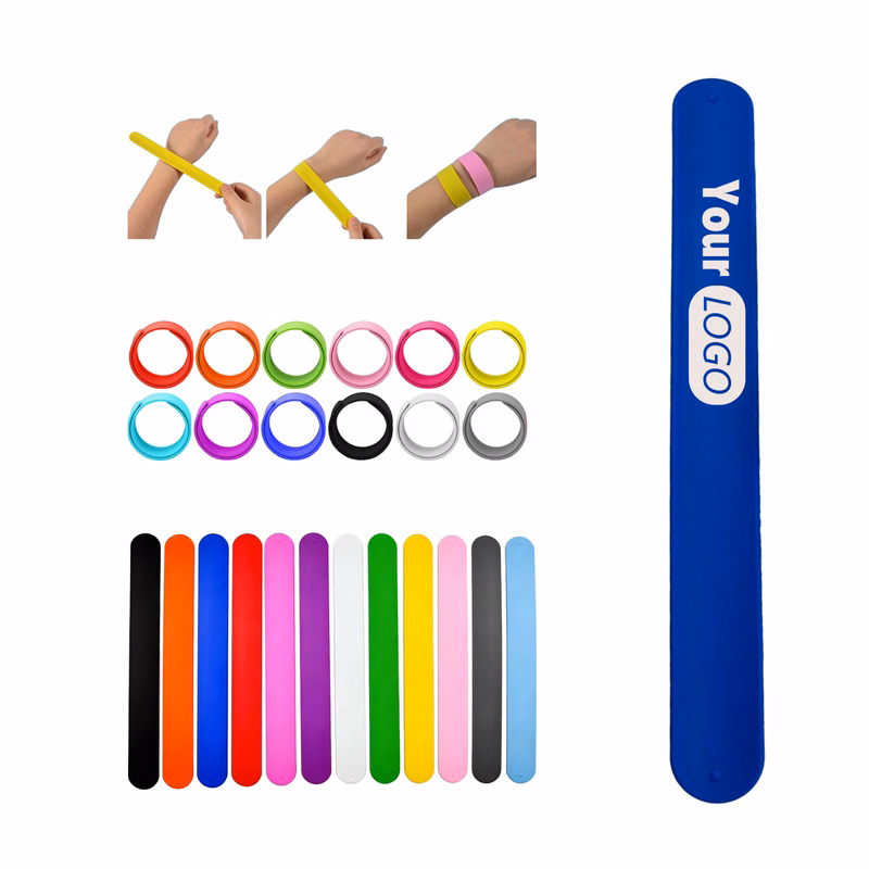 8.6 Inch Soft Silicone Snap Wristband