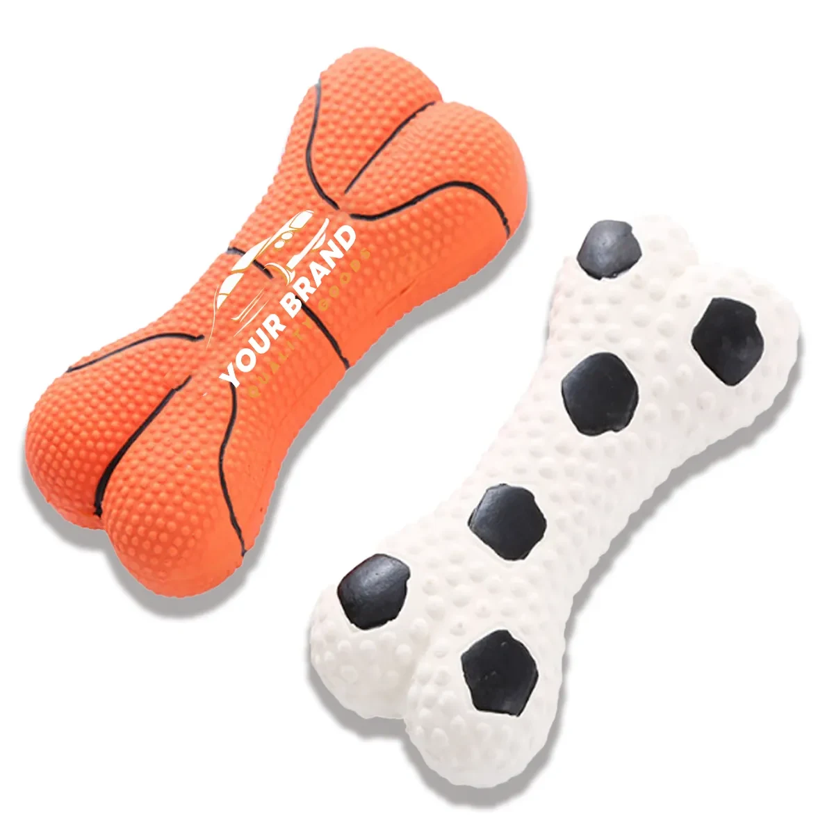 Durable Environmentally Friendly Latex Bone Dog Chew Toys 1