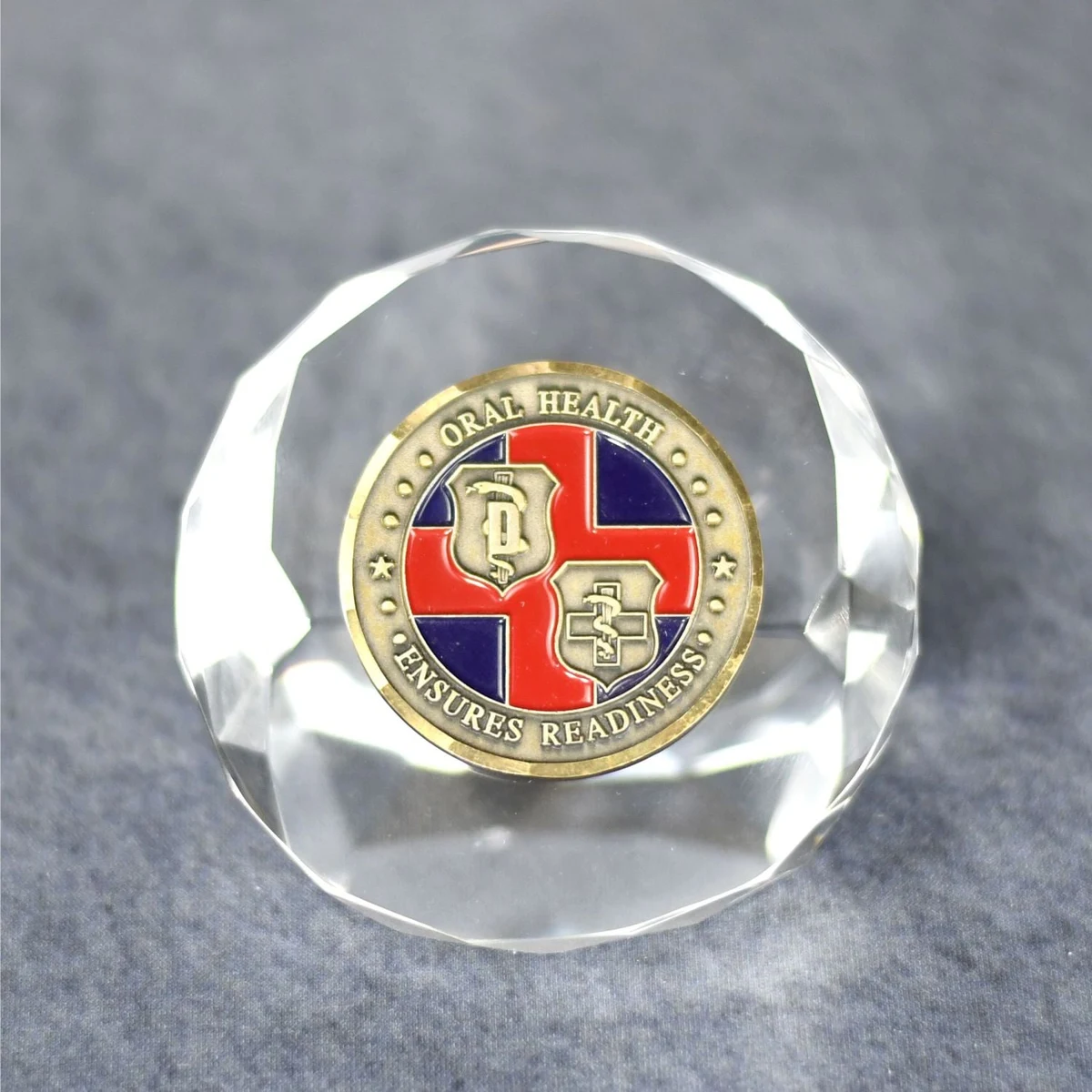 Crystal Round Paperweight 1