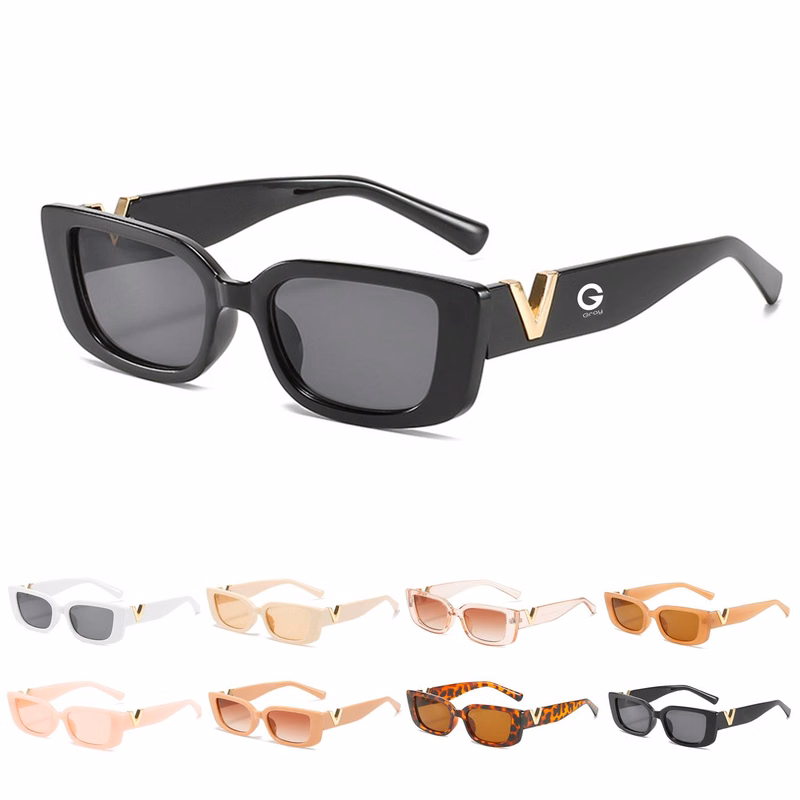 Vintage Rectangle Sunglasses UV400