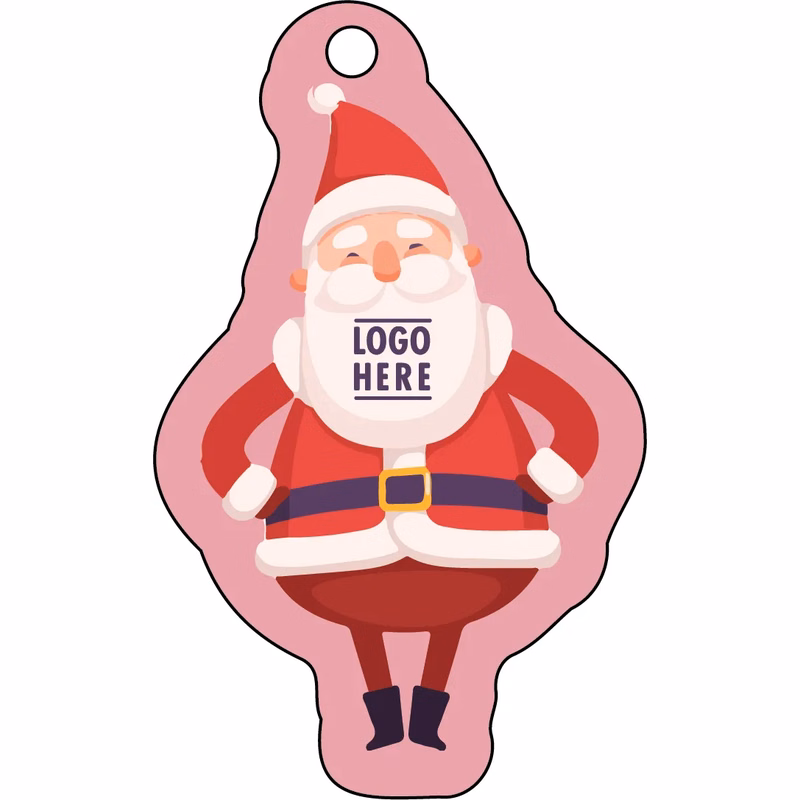 1/4" Recycled Wood Ornaments-Santa