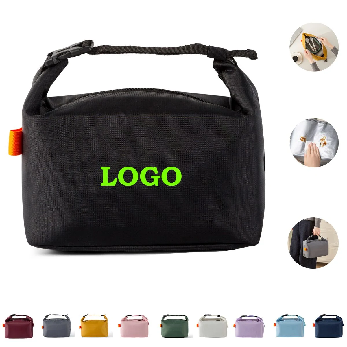 Small Insulated Lunch Bag for Women Men Work School 1