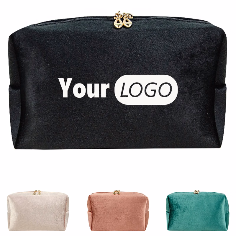 Portable Velvet Makeup Bag